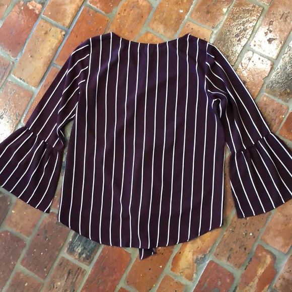 Mittoshop bell sleeve tie waist top szS - Picture 7 of 12